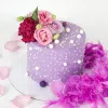purple flower cake