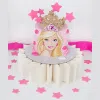 barbie crown cake