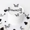 black butterfly cake