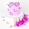 butterfly pearly cake