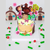 masha and the bear cake