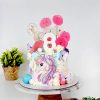 rainbow unicorn cake