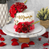 red rose mother cake