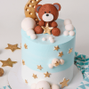 teddy moon cake
