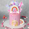 barbie rainbow cake