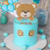 bear blue cake