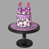purple comic cake