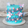 blue butterfly cake