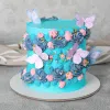 blue butterfly cake