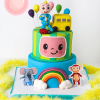 cocomelon school bus cake