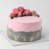 elegant pink flower cake