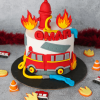 firefighter cake