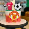 man u football cake