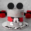 mikey mouse silver cake