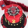spiderman black and red cake edited