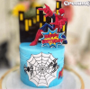 spiderman blue 09 cake
