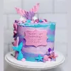 Mermaid marble cake