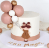 little cute girl balloon cake new