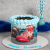 mcqueen fondant cake