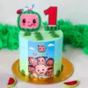 cocomelon green cake