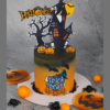 trick treat halloween cake