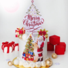 merry christmas white cake