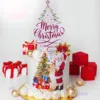 merry christmas white cake