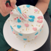 gender reveal trending cake