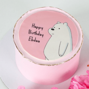 pink we bare bears cake