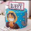 one piece blue cake