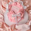 peach vintage cake