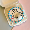 bento gender reveal cake