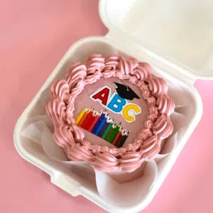 back to school bento cake
