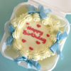 vintage ivory bento cake