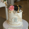 graduation white cake