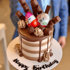 kinder joy chocolate cake