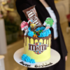 m and m chocolate cake