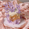 solid white butterfly cake