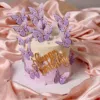solid white butterfly cake