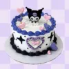 trending kuromi fondant cake