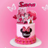 pink minnie cake