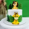 jungle theme cake
