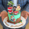 minecraft theme cake
