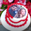 couple photo cake