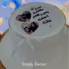 friends photo cake