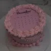 pink glitter cake