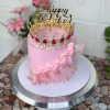 Pink crown cake
