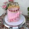 Pink crown cake