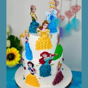 Princess double tier cake