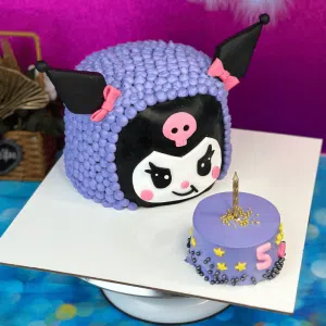 Purple kuromi cake